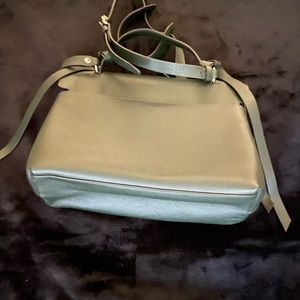 Rebecca minkoff hunter green satchel hand bag